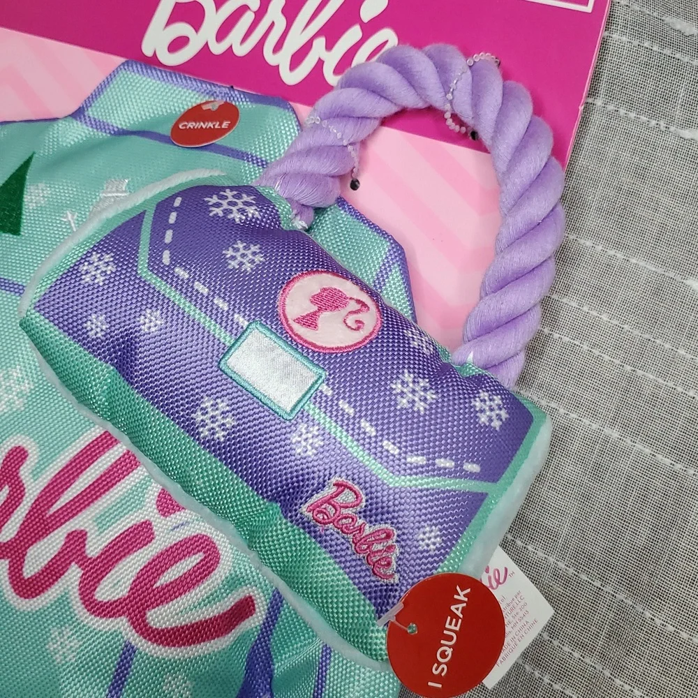 Barbie Purple Pet Toy Set‎ with Squeaky Purse